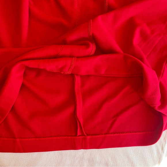 Lafayette 148 New York Ruched Ruffle Front Sleeveless Sheath Dress In Red (X1) - Picture 8 of 15